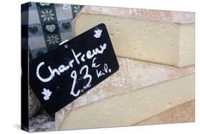 Cheese on a Market Stall, Saint-Gervais-Les-Bains, Rhone-Alpes, France, Europe-Godong-Stretched Canvas