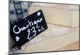 Cheese on a Market Stall, Saint-Gervais-Les-Bains, Rhone-Alpes, France, Europe-Godong-Mounted Photographic Print