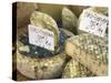 Cheese on Market Stall, Cours Massena, Old Town, Vieil Antibes, Antibes, Cote D'Azur, French Rivier-Wendy Connett-Stretched Canvas