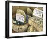 Cheese on Market Stall, Cours Massena, Old Town, Vieil Antibes, Antibes, Cote D'Azur, French Rivier-Wendy Connett-Framed Photographic Print