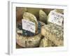 Cheese on Market Stall, Cours Massena, Old Town, Vieil Antibes, Antibes, Cote D'Azur, French Rivier-Wendy Connett-Framed Photographic Print