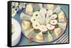 Cheese Plate with Apple Slices-null-Framed Stretched Canvas