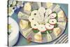 Cheese Plate with Apple Slices-null-Stretched Canvas