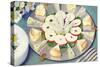 Cheese Plate with Apple Slices-null-Stretched Canvas