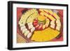 Cheese Plate-null-Framed Art Print