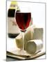 Cheese Still Life with Red Wine-Alena Hrbkova-Mounted Photographic Print