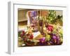 Cheese, Wine, Grapes, Clematis Flowers and Lavender-Friedrich Strauss-Framed Photographic Print