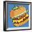 Cheeseburger On Blue-Ron Magnes-Framed Giclee Print