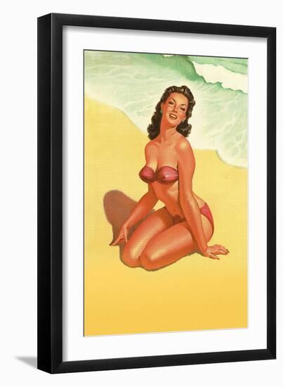 Cheesecake on the Beach-null-Framed Art Print