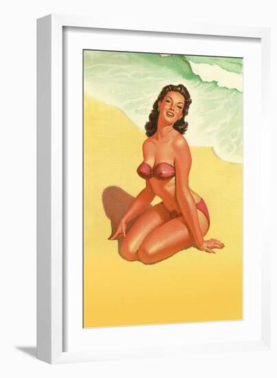 Cheesecake on the Beach-null-Framed Art Print