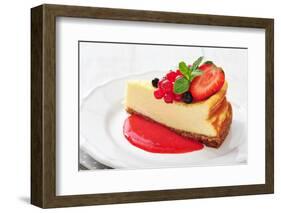 Cheesecake with Fresh Berries-tashka2000-Framed Photographic Print