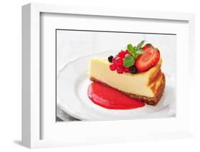 Cheesecake with Fresh Berries-tashka2000-Framed Photographic Print