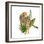 Cheetah Outlook III-Annie Warren-Framed Art Print