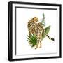 Cheetah Outlook III-Annie Warren-Framed Art Print