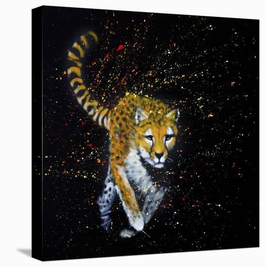 Cheetah Running-null-Stretched Canvas