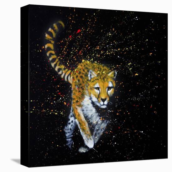 Cheetah Running-null-Stretched Canvas