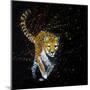 Cheetah Running-null-Mounted Art Print