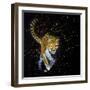 Cheetah Running-null-Framed Art Print