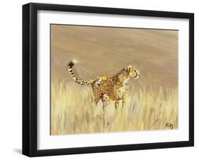 Cheetah study 1, 2015-Francesca Sanders-Framed Giclee Print