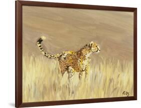 Cheetah study 1, 2015-Francesca Sanders-Framed Giclee Print