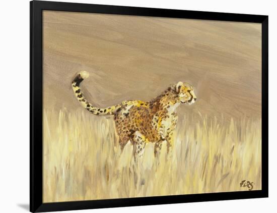 Cheetah study 1, 2015-Francesca Sanders-Framed Giclee Print