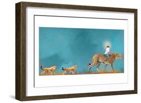 Cheetah Walk-Nancy Tillman-Framed Premium Giclee Print