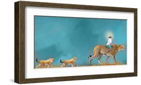 Cheetah Walk-Nancy Tillman-Framed Art Print