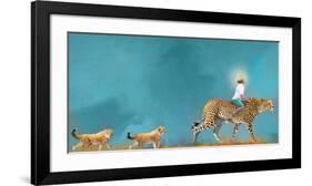 Cheetah Walk-Nancy Tillman-Framed Art Print