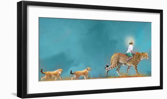 Cheetah Walk-Nancy Tillman-Framed Art Print