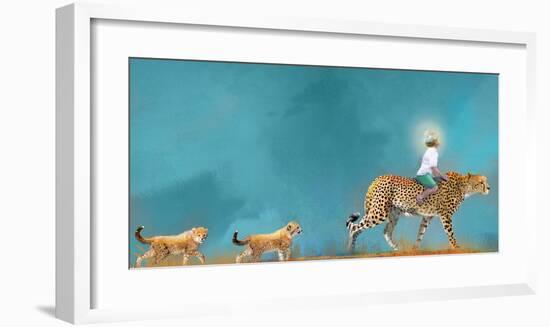 Cheetah Walk-Nancy Tillman-Framed Art Print