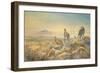 Cheetah with Kilimanjaro in the Background, 1991-Tim Scott Bolton-Framed Giclee Print
