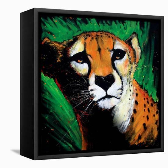 Cheetah-null-Framed Stretched Canvas