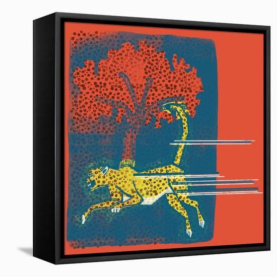 Cheetah-null-Framed Stretched Canvas