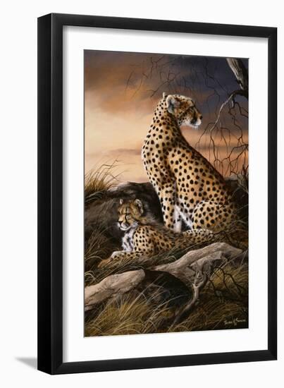 Cheetahs of Dusk-Trevor V. Swanson-Framed Giclee Print