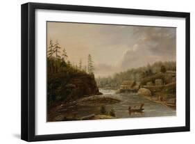 Cheever's Mill on the St. Croix River, 1847-Henry Lewis-Framed Premium Giclee Print