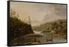 Cheever's Mill on the St. Croix River, 1847-Henry Lewis-Framed Stretched Canvas