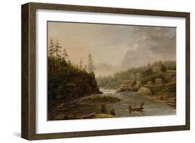 Cheever's Mill on the St. Croix River, 1847-Henry Lewis-Framed Giclee Print