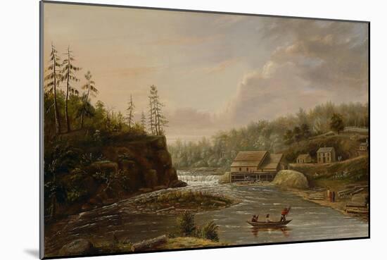 Cheever's Mill on the St. Croix River, 1847-Henry Lewis-Mounted Giclee Print