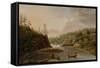Cheever's Mill on the St. Croix River, 1847-Henry Lewis-Framed Stretched Canvas