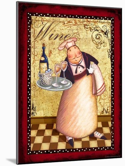 Chef 4 Wine-Viv Eisner-Mounted Art Print