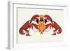 Chef and a Pair of Lobsters-Maxfield Parrish-Framed Art Print