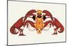 Chef and a Pair of Lobsters-Maxfield Parrish-Mounted Art Print