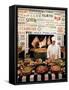 Chef and Food at the La Fonda Del Sol Restaurant-Yale Joel-Framed Stretched Canvas