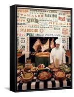 Chef and Food at the La Fonda Del Sol Restaurant-Yale Joel-Framed Stretched Canvas