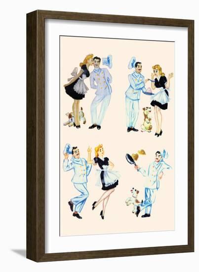 Chef And the Maid-null-Framed Art Print