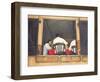 Chef and Waiters Having Service Lunch, 1999-Peter Breeden-Framed Giclee Print