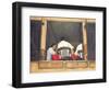 Chef and Waiters Having Service Lunch, 1999-Peter Breeden-Framed Giclee Print