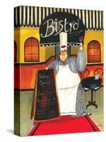 Chef at Bistro-Jennifer Garant-Stretched Canvas