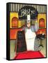 Chef at Bistro-Jennifer Garant-Framed Stretched Canvas