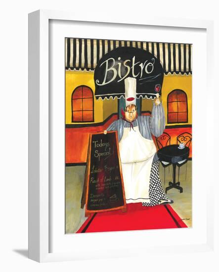 Chef at Bistro-Jennifer Garant-Framed Giclee Print